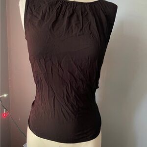 Magaschoni Black Fitted Tank Top